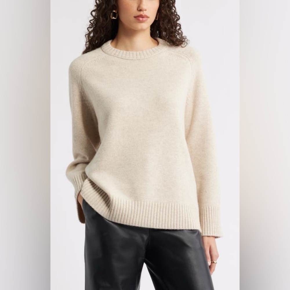 BP Cream Crew Neck Sweater